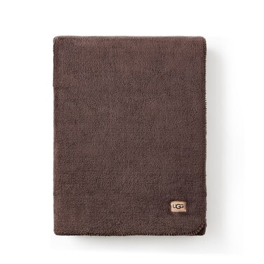 UGG23601 Whitecap Plush Flannel Oversized Reversible Fleece Throw Blanket Comfortable Lightweight Cozy Hotel Style Home Decor Soft Luxury Machine Washable Blankets 70 x 50Inch Snow