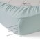 Comfort Spaces Cotton Flannel Breathable Warm Deep Pocket Sheets With Pillow Case Bedding Twin Solid Aqua 3 Piece