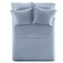 Comfort Spaces Cotton Flannel Breathable Warm Deep Pocket Sheets with Pillow Case Bedding Cal King Blue Solid 4 Piece