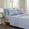 Comfort Spaces Cotton Flannel Breathable Warm Deep Pocket Sheets with Pillow Case Bedding Cal King Blue Solid 4 Piece