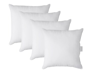 18x18 Pillow Inserts Set of 4  White Throw Pillows Throw Pillow Inserts for Decorative Pillow Covers Throw Pillows for Bed Couch Pillows for Living Room Throw Pillows for Couch Fluffy Pillows