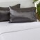 Great Bay Home Satin Pillowcase for Hair and Skin Standard  Charcoal Silk Pillowcase 2 Pack 20x30 inches  Satin Pillow Cases Set of 2 with Envelope Closure