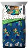 Jay Franco Minecraft Twin Comforter Set  5 Piece Bedding Includes Sheet Set  Pillow Covers  Super Soft Kids Bedding Features Creeper  Zombie