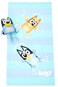 Jay Franco Bluey  Bingo Bath Towel  Bath Buddy Set  Kids Bathtub Accessories  Includes 25 x 50 Inch Microfiber Towel  13 Inch Bluey Water Play Buddy