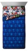 Marvel Avengers Blue Circle 5 Piece Full Bed Set  Includes Reversible Comforter  Sheet Set  Bedding Features Captain America  Iron Man  Fade Resistant Microfiber Official Marvel Product