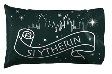 Jay Franco Harry Potter Serpent Stars 1 Pack Pillowcase  DoubleSided Kids Super Soft Bedding  Features Hogwarts House Slytherin