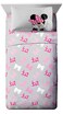 Jay FrancoDisney Minnie Mouse Faces 7 Piece Full Bed Set  Includes Comforter  Sheet Set Bedding  Super Soft Fade Resistant Microfiber  Official Disney Product