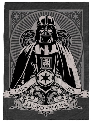 Star Wars Gothic Darth Vader Plush Throw Blanket  Measures 50 x 70 Inches Super Soft Lightweight Fleece Bedding