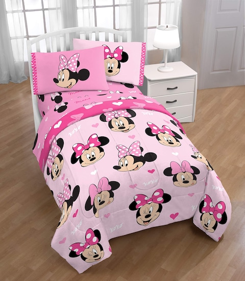 Minnie mouse twin bed comforter set sale