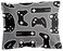 Jay Franco Trend Collector Game On Glow in The Dark Twin Comforter  Sham Set  Super Soft Kids Bedding Features Video Game Contollers  Fade Resistant Microfiber