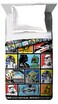 Star Wars Classic Grid Full Comforter  Super Soft Kids Reversible Bedding features Darth Vader Stormtrooper and Chewbacca  Fade Resistant Polyester Microfiber Fill Official Star Wars Product