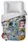 Star Wars Classic Grid Full Comforter  Super Soft Kids Reversible Bedding features Darth Vader Stormtrooper and Chewbacca  Fade Resistant Polyester Microfiber Fill Official Star Wars Product