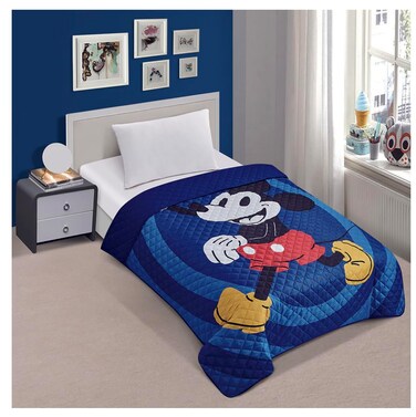 Jay Franco Classic Mickey Mouse Twin Quilted Bedspread One and Only