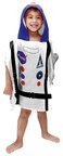 Jay Franco Trend Collector Astronaut BathPoolBeach Hooded Poncho Towel  Super Soft  Absorbent Cotton Towel  Measures 22 x 22 Inches