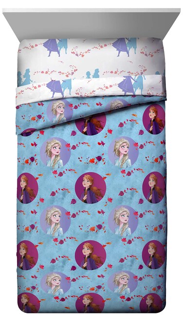 Jay FrancoDisney Frozen 2 Sister Dots Twin Comforter Blue