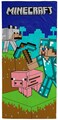 Jay Franco Minecraft Kids Bath Pool Beach Towel  Super Soft  Absorbent 100 Cotton Towel Measures 28 x 58