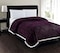 Elegant Comfort Best Softest Luxury MicroSherpa Blanket on Amazon Heavy Weight Stripe Design Ultra Plush Blanket KingCal King Purple