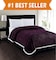 Elegant Comfort Best Softest Luxury MicroSherpa Blanket on Amazon Heavy Weight Stripe Design Ultra Plush Blanket KingCal King Purple