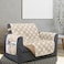 Elegant Comfort Quilted Furniture Protectors Solid and Printed Design Reversible Slipcovers Featuring Elastic Straps and Smart Pockets Great for Pets Kids and More Bloomingdale Chair CreamTaupe