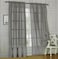 Elegant Comfort 2Piece Solid Sheer Window Curtains 60 x 84Inch Silver