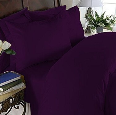 Elegant Comfort 1500 Thread Count Wrinkle Resistant Sheet Set Cal King Size Purple