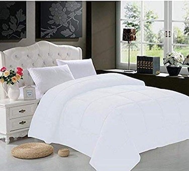 Elegant Comfort Luxurious Down Alternative DoubleFill Comforter Duvet Insert FullQueen White