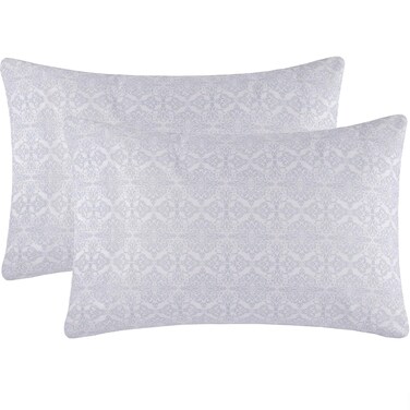 Mellanni Pillow Cases  2 PC Iconic Collection Pillowcases  Luxury Extra Soft Cooling Pillow Covers  Envelope Closure StandardQueen 20 x 30 Laced Sky Blue