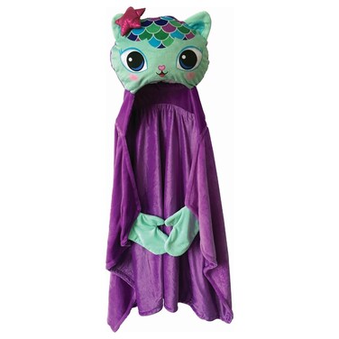 FrancoDreamWorks Gabbys Dollhouse Mercat Bedding Super Soft and Cozy Wearable Hooded Throw Blanket 50 X 30 Official Licensed Product