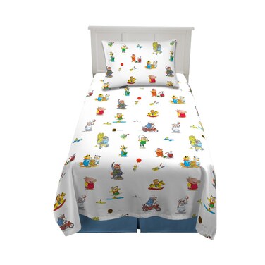 Franco Richard Scarry Book Kids Bedding Super Soft Sheet Set Twin Official Licensed Product