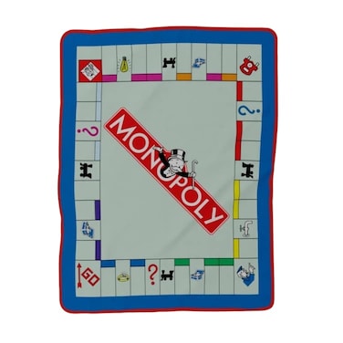 Franco Hasbro Games Monopoly Bedding Super Soft Micro Raschel Throw 46 in x 60 in Official Licensed Product Collectibles