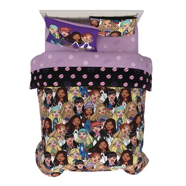 Franco Bratz Fashion Bedding 7 Piece Super Soft Comforter and Sheet Set with Sham Full 100 Officially Licensed Product