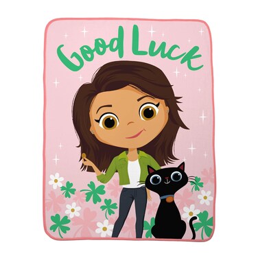 Skydance Luck Kids Bedding Super Soft Micro Raschel Throw 46 in x 60 in By Franco