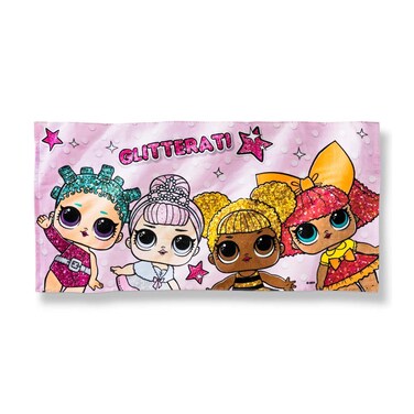 Franco LOL Surprise Beach Towel Purple and Pink