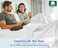 California Design DenKing Size Flat Sheet Soft 400 Thread Count 100 Cotton Sheet Sateen Cooling  Breathable Bed Sheets White King Sheets Top Sheets Single Only Bright White