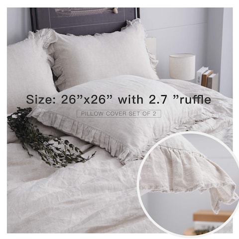 Linen euro shams 26x26 store