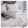 SimpleOpulence100 Linen Euro Sham Covers with Ruffle 26x26 Inch Pillow Covers Set of 2 Euro Pillow Shams for Bed Couch French Home Decor Luxury and Breathable Square Pillow Cases