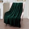 Exclusivo MezclaExtra Large Fleece Throw Blanket for Couch Sofa 300GSM Super Soft and Warm Blankets Forest Green Throw All Season Use Cozy Plush Lightweight 50x70 Inches