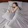 Bedsure Deep Pocket Queen Sheets Set  Fits Mattresses Up to 21 Thick 4 Piece Air Mattress Sheets with Deep Pocket Moisture Wicking Soft Cooling Bedding Sheets  Pillowcases Light Grey