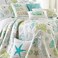 Levtex Home Home  Biscayne Starfish Pillow White Aqua