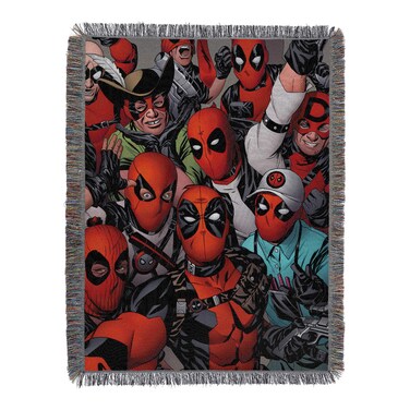 Northwest Deadpool Woven Tapestry Throw Blanket 48 x 60 We Are All Here