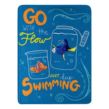 Northwest Finding Nemo Micro Raschel Throw Blanket 46 x 60 with The Flow