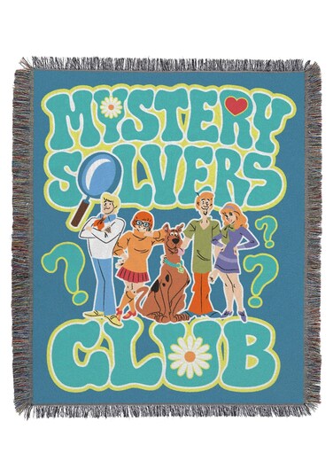 Northwest Scooby Doo Woven Tapestry Throw Blanket 48 x 60 Mystery Solvers