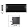 Electric Fireplace  54 Inch No Heat Wall Mounted Fireplace with LED Flames Remote Timer and Adjustable Brightness by Northwest Black