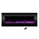 Electric Fireplace  54 Inch No Heat Wall Mounted Fireplace with LED Flames Remote Timer and Adjustable Brightness by Northwest Black
