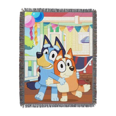 Northwest Bluey Woven Tapestry Throw Blanket 48 x 60 Sisters Celebration