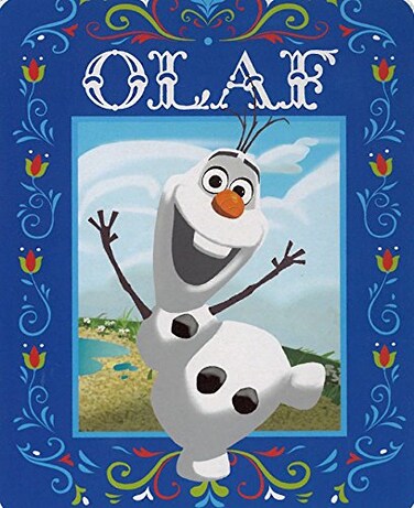 Northwest Disney Frozen Olaf Celebrate Spring Royal Plush Raschel Throw 40x50 Plush Blanket in a Gift Box