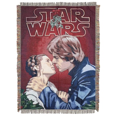 Northwest Star Wars Woven Tapestry Throw Blanket 48 x 60 Space Kiss