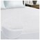 Superior Mattress Protector Waterproof Backing Soft Cotton Terry Hypoallergenic Breathable Noiseless Fitted Sheet Style Plush Bedding Machine Washable VinylFree Full XL White