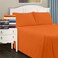 Superior Premium Cotton Flannel Sheets All Season 100 Brushed Cotton Flannel Bedding 4Piece Sheet Set with Deep Fitting Pockets  Pumpkin Solid Full Bed