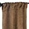 Superior Blackout Curtains Insulated Sun Blocking Curtain for Bedroom Farmhouse Living Room Window Thermal Woven Senna Collection Set of 2 Panels Rod Pocket 26 x 63 Brown
